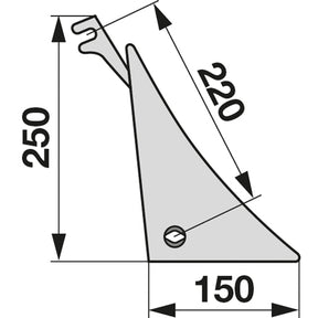 Streichblechkante rechts 301668 zu Eberhardt – Pflug Ersatzteil