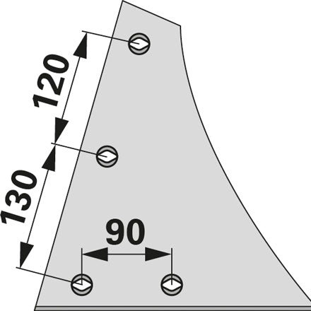 Mollblechkante rechts H0403520 zu Kuhn, Huard – Mollbleche Ersatzteil