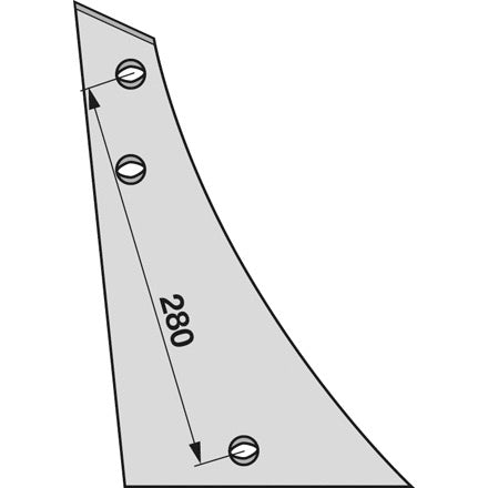 Streichblechkante rechts PK8.005.01 zu Vogel&Noot – Pflug Ersatzteil
