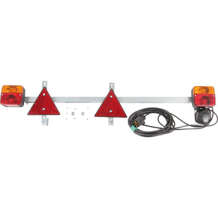 Traversenleuchte 110-170 cm ausziehbar 12 V mit Steckdose - Variante 1 – Anhängertechnik Ersatzteil