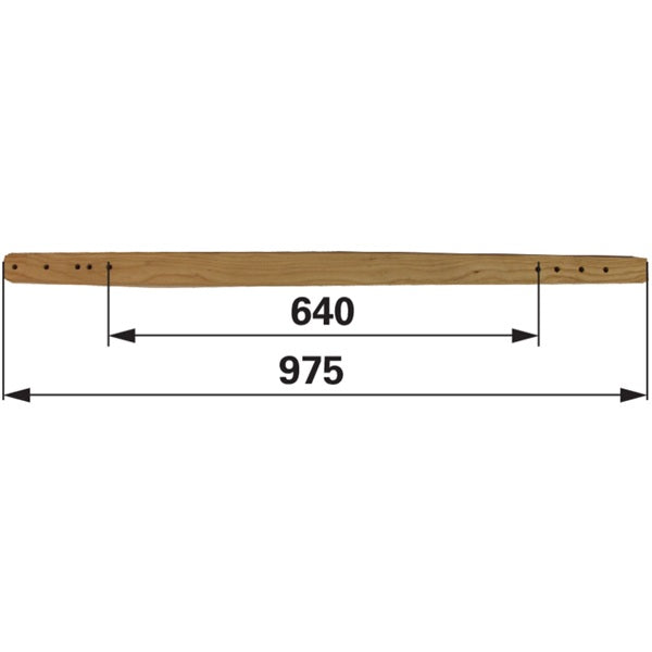 Treibstangenholz L 975 mm anstelle von Mörtl N73F – Anbaugeräte für Traktor Ersatzteil