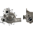 Wasserpumpe U5MW0160 mit Dichtung zu JCB – Wasserpumpen Ersatzteil