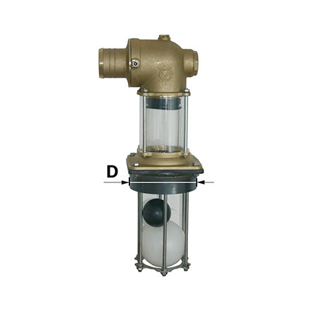 Überlaufventil, Durchmesser 80 mm, mit Schauglas – Sonstiges für Gülletechnik Ersatzteil