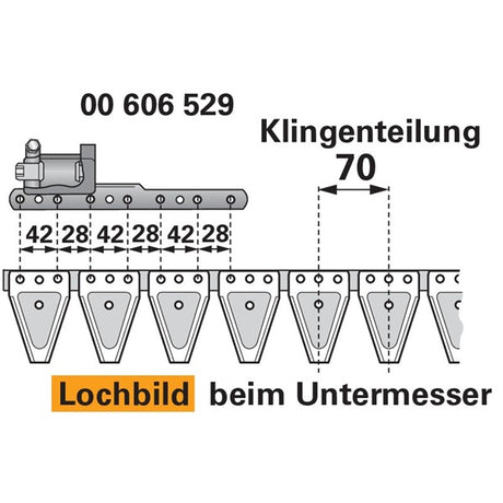 Untermesser 265.7288 zu Esm Motormäher – Balkenmäher Ersatzteil