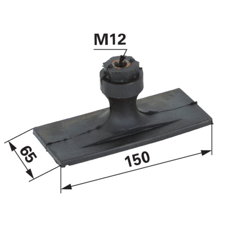 Verschlussballen komplett, 150 mm anstelle von Wühlmaus 4505312200 – Landtechnik Ersatzteil