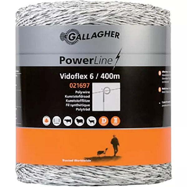Vidoflex 6 400 m - Power Line - Gallagher 021697 – Sonstiges für Traktor Ersatzteil
