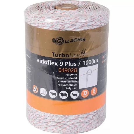 Vidoflex 9 geflochten 1000 m - Turbo Plus - Gallagher 049028 – Sonstige Anlage für Traktor Ersatzteil