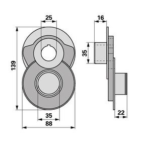 Vogel&Noot Exzenter FE301200 – Sonstiges für Balkenmäher Ersatzteil