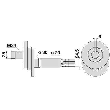 Vogel&Noot Exzenterwelle FM220600 – Balkenmäher Ersatzteil