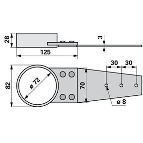 Vogel&Noot Lagerschale Dm 70 mm FE302100 – Lager Ersatzteil