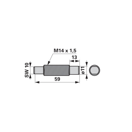 Vogel&Noot Mitnehmerzapfen FG209004 – Sonstiges für Balkenmäher Ersatzteil