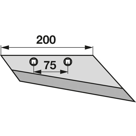 Vorschälerschar rechts 056888 zu Kverneland – Schare Ersatzteil