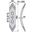 Vorschar - Arbeitsbreite 60 mm - Länge 490 mm – Schare Ersatzteil