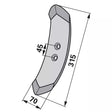 Vorschar - Arbeitsbreite 70 mm - Variante 1 – Vorschäler Ersatzteil