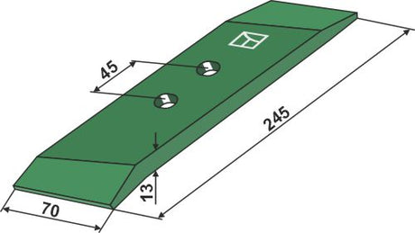 Wechselspitze DWSL 70x13 - links 33.21.132 zu Regent