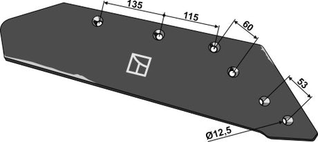 Wechselspitzenschar - 16'' - rechts H0405800 zu Kuhn