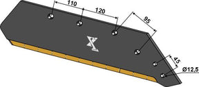Wechselspitzenschar - 18'' - rechts - Hartmetall KK073006 zu Kverneland