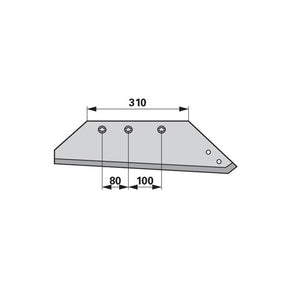 Wechselspitzschar rechts 190.36.78 zu Pöttinger-Landsberg – Pflug Ersatzteil
