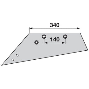 Wechselspitzschar links SSP293OSL zu Rabe – Grubber Schare Ersatzteil
