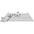 Wechselspitzschar links DW 720 L zu Regent – Schare Ersatzteil