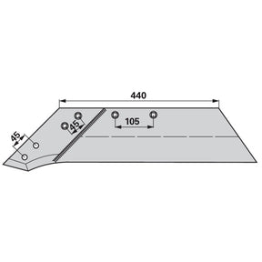 Wechselspitzschar links DW 720 L zu Regent – Schare Ersatzteil