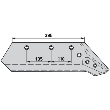 Wechselspitzschar 14 Zoll, rechts 622134 zu Kuhn, Huard – Schare Ersatzteil