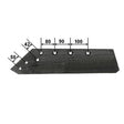 Wechselspitzschar 16" links 173609 zu Gregoire Besson – Pflug Ersatzteil