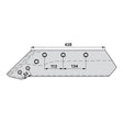 Wechselspitzschar 16'' links H0401870 zu Kuhn, Huard – Schare Ersatzteil
