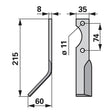 Winkelmesser links zu Simon 35 x 8 – Fräse Ersatzteil