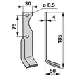 Winkelmesser rechts zu Agria 125025498 – Landtechnik Ersatzteil
