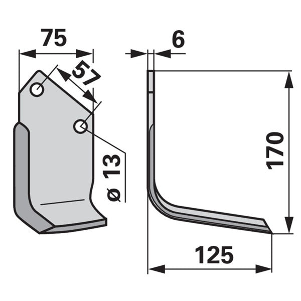 Winkelmesser rechts zu Holder 1832442310 – Fräse Ersatzteil
