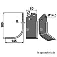 Winkelmesser - Fräsmesser links zu Breviglieri Z1400312 – Landtechnik Ersatzteil