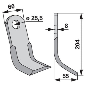 Y-Messer 333003 zu Seko Mulcher – Messer für Mulcher Ersatzteil