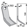Y-Messer 6060000 zu Kuhn Mulcher – Mulcher Ersatzteil