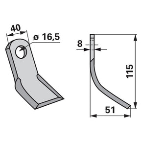 Y-Messer zu Celli Mulcher – Messer für Mulcher Ersatzteil