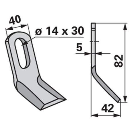 Y-Messer zu Fischer Mulcher – Mulcher Ersatzteil