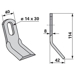 Y-Messer zu Hymach Mulcher – Mulcher Ersatzteil