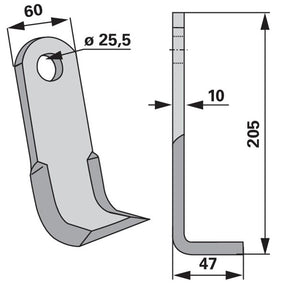 Y-Messer zu M.E.A.A.T. Mulcher – Messer für Mulcher Ersatzteil