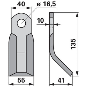 Y-Messer zu Maletti Mulcher – Messer für Mulcher Ersatzteil