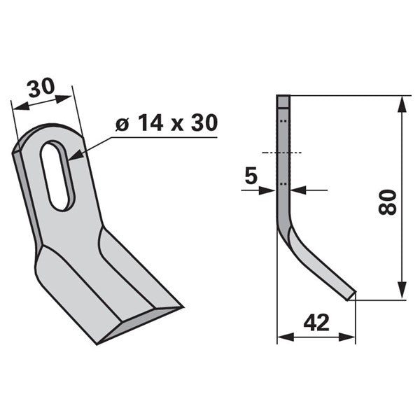 Y-Messer zu Procomas Mulcher – Mulcher Ersatzteil