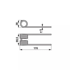 Pick-Up Zinke VF16618933.86 zu Kverneland – Zinken Ersatzteil
