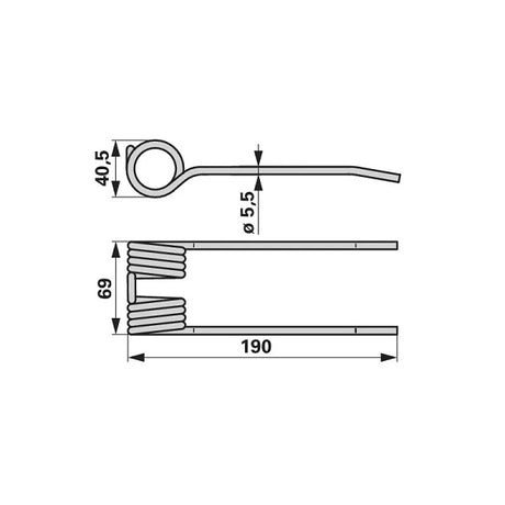 Pick-Up Zinke Packung 918238.0 zu Claas – Ladewagen Ersatzteil