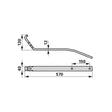 Zinkenarm L 570 mm anstelle von Kuhn 58557710 – Kreiselheuer Ersatzteil