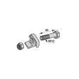 Zinkenhalter 150094 - 487381 - M12 x 45 mm - zu Fella – Landtechnik Ersatzteil