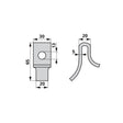 Zinkenklemme L 30 x B 20 x H 65 mm anstelle von Stoll 0649340 – Landtechnik Ersatzteil