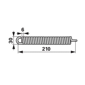 Zugfeder 82541 zu Rapid – Zugfeder Ersatzteil