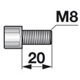Innensechskantschraube M8x20 AC632133 zu Accord – Drill Sonstiges Ersatzteil