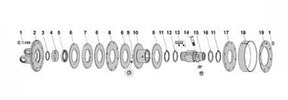 Reibscheibe 141x77x3,2 mm Bondioli u. Pavesi – Kupplung für Antrieb Ersatzteil