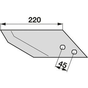 Scharspitze links DGS 500 L zu Regent – Schare Ersatzteil