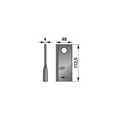 Kreiselmäherklingen rechts GM166 zu PZ-Vicon Trommelmäher